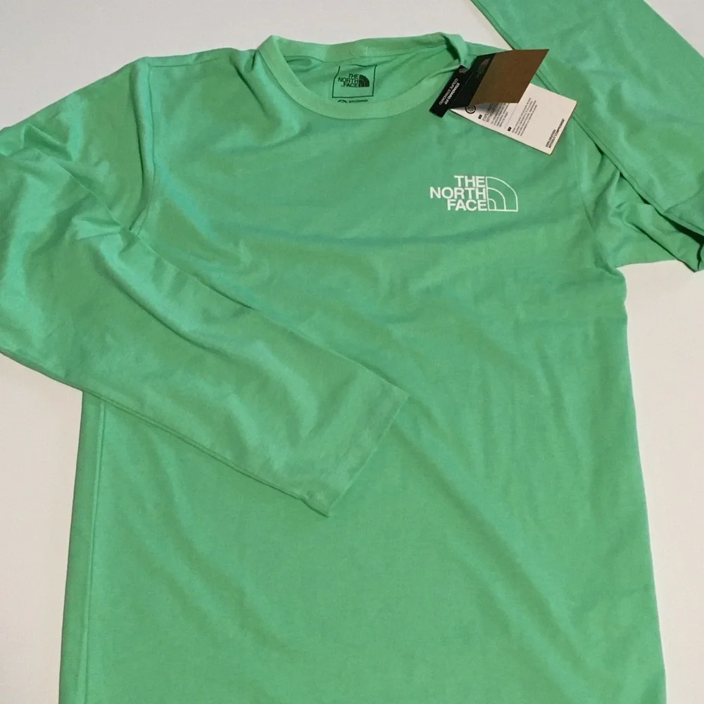The North Face Long-Sleeve (L/S) Trail Tee T-Shirt Mens Sz S 50/50 Green NEW NWT - Picture 10 of 10